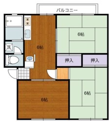 アーバンハイツみつわ Bの物件間取画像